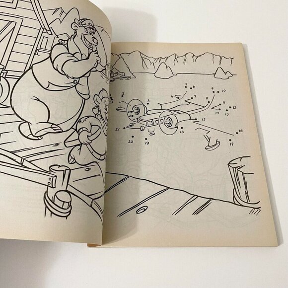 Vintage 1990 TaleSpin A Jumbo Colouring Activity Book Colour Book - Picture 10 of 16